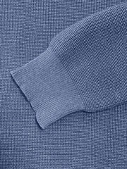 Men's Simple Zipper Turtleneck Casual Knitted Sweater Christmas and New Year Sweater