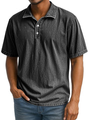 Men's Retro Daily Lapel Casual Short Sleeve POLO Shirt
