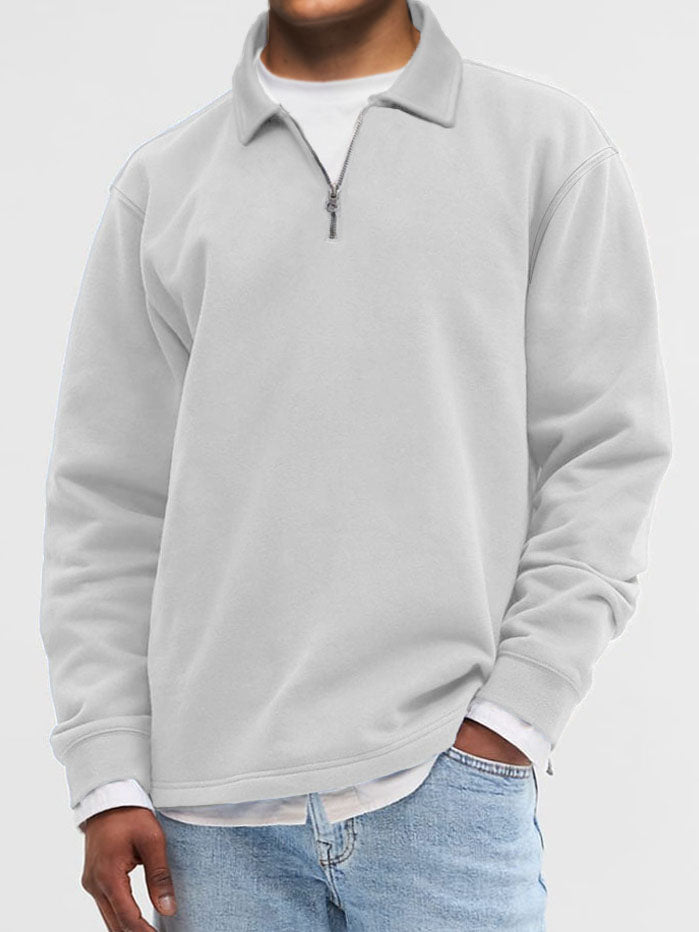 Men's Fashion Vintage Lapel Long Sleeve Polo Shirt