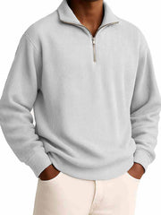 Men's Clothing Fashionable Casual Daily Stand-collar Long-sleeved Zipper Hoodie