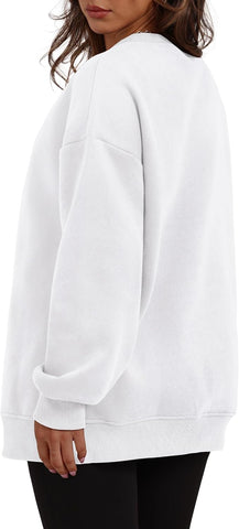 Oversized Sweatshirts Crewneck Long Sleeve Pullover with Pocket