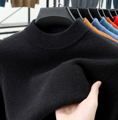 Men's Stand Collar Cashmere Warm Sweater