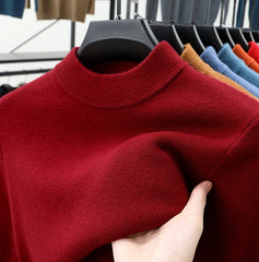 Men's Stand Collar Cashmere Warm Sweater
