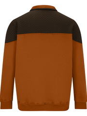 Men's Fashionable Color Block Half Zip Outdoor Casual Sweatshirt