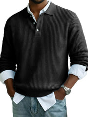 Men's Stylish Casual Lapel Long-sleeved Polo Shirt