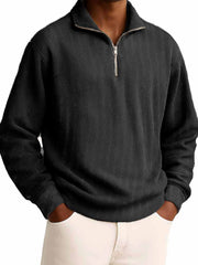 Men's Clothing Fashionable Casual Daily Stand-collar Long-sleeved Zipper Hoodie