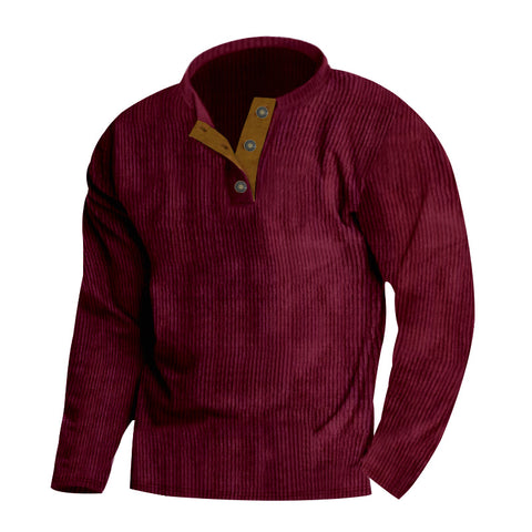 🔥Men's Outdoor Casual Stand Collar Long Sleeve Sweatshirt