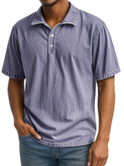 Men's Retro Daily Lapel Casual Short Sleeve POLO Shirt