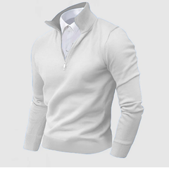 Men's Business Cashmere Outdoor Three-Quarter Zipper Sweater