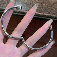 4-Piece Elegant Stainless Steel Bracelet Set,  Fashionable Classic Design