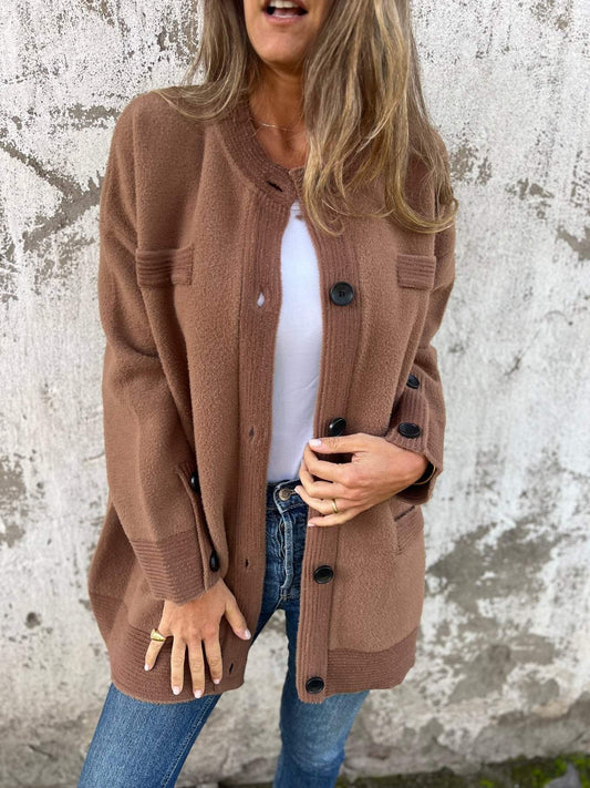 Women's Round Neck Autumn & Winter Casual Jacket