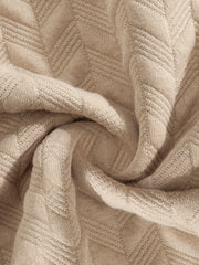 Men's Casual Lapel Jacquard Comfort Short Sleeve POLO Shirt