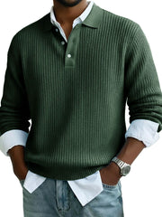 Men's Stylish Casual Lapel Long-sleeved Polo Shirt
