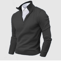Men's Business Cashmere Outdoor Three-Quarter Zipper Sweater