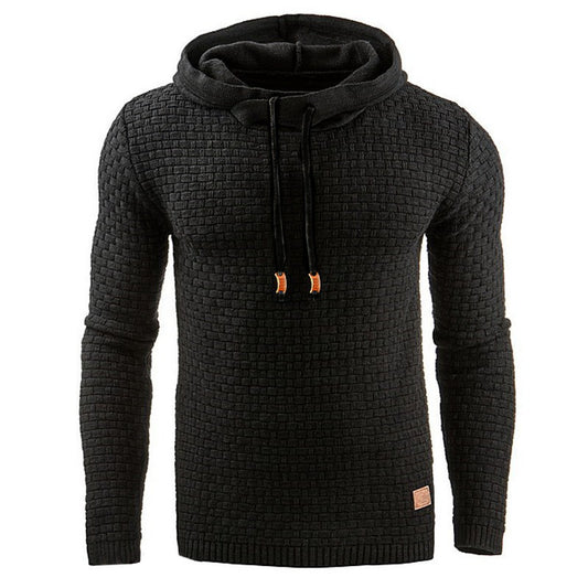 Long-sleeved Hooded Warm Colored Sweatshirt Coat