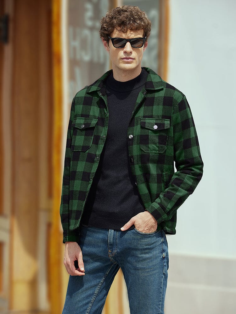 Flannel Checked Lined Shirt