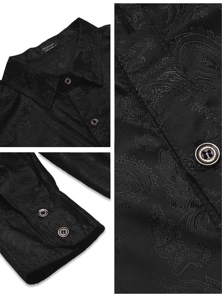 Floral Printed Long Sleeve Dress Shirt