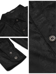 Floral Printed Long Sleeve Dress Shirt