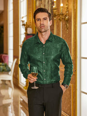 Floral Printed Long Sleeve Dress Shirt