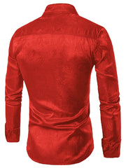 Floral Printed Long Sleeve Dress Shirt