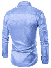 Floral Printed Long Sleeve Dress Shirt