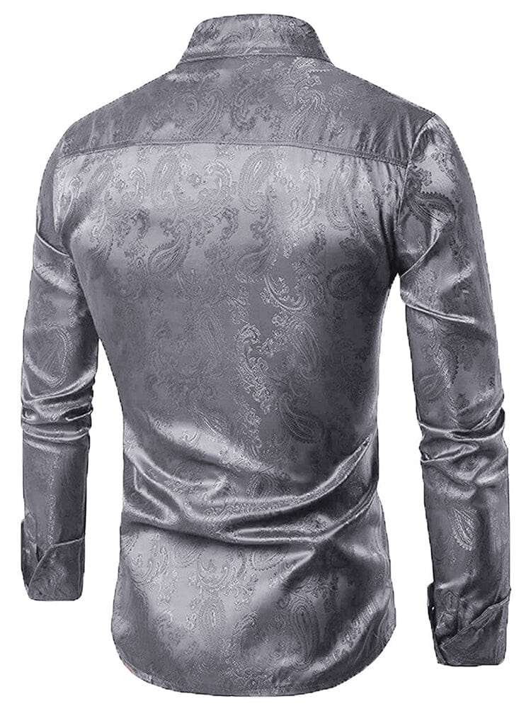 Floral Printed Long Sleeve Dress Shirt