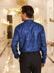 Floral Printed Long Sleeve Dress Shirt