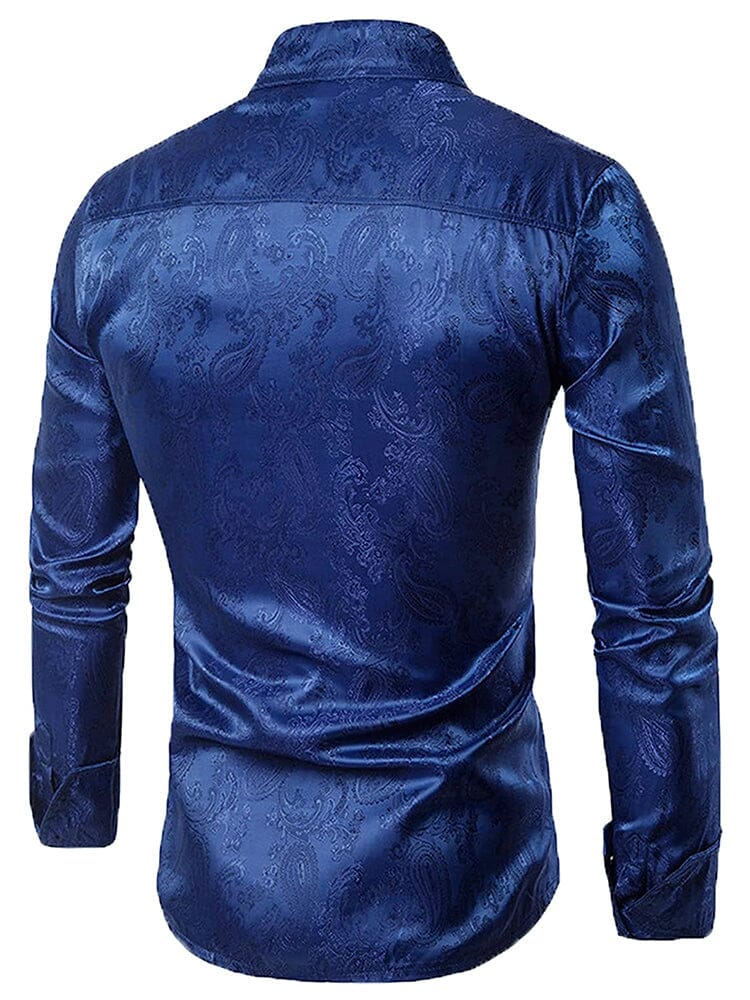 Floral Printed Long Sleeve Dress Shirt