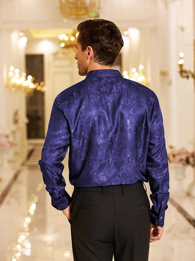 Floral Printed Long Sleeve Dress Shirt