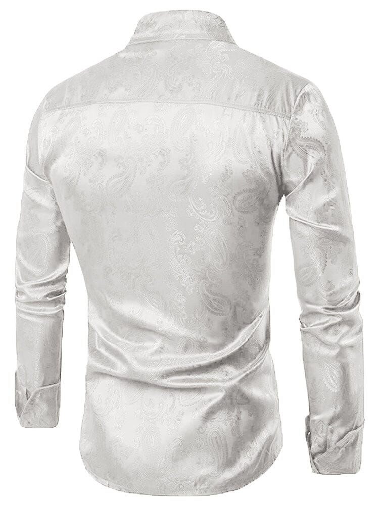 Floral Printed Long Sleeve Dress Shirt