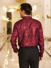 Floral Printed Long Sleeve Dress Shirt