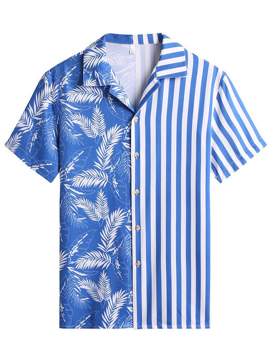 Cozy Stripe Splicing Shirt