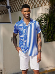 Cozy Stripe Splicing Shirt