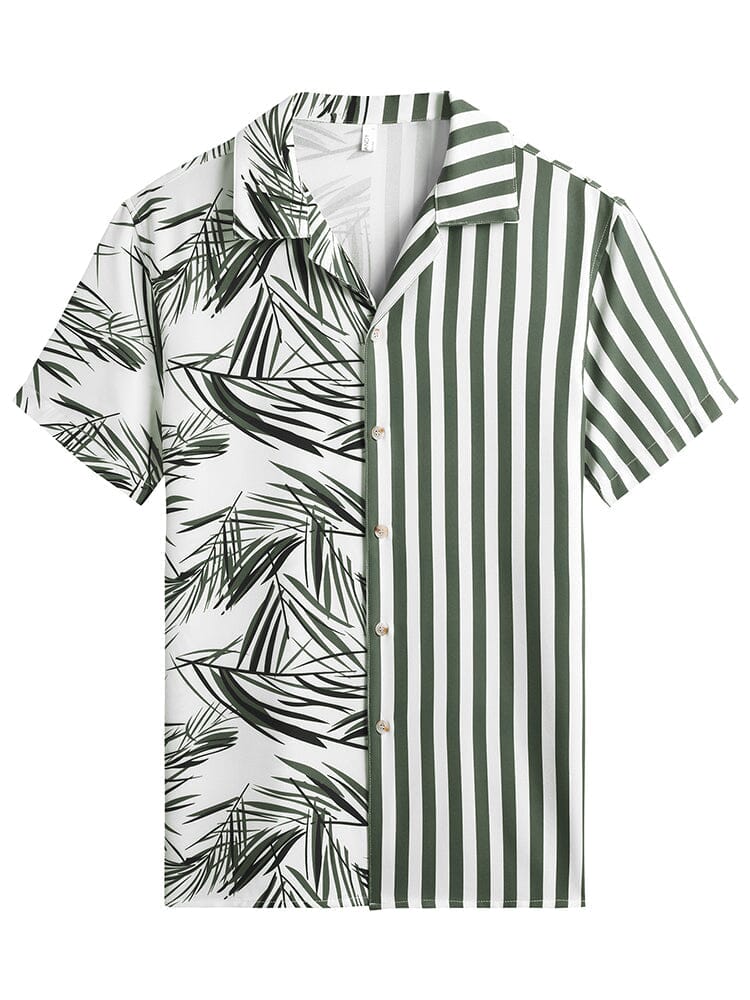 Cozy Stripe Splicing Shirt