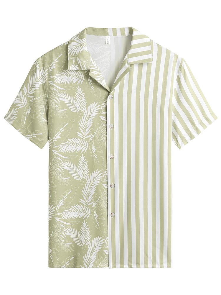 Cozy Stripe Splicing Shirt