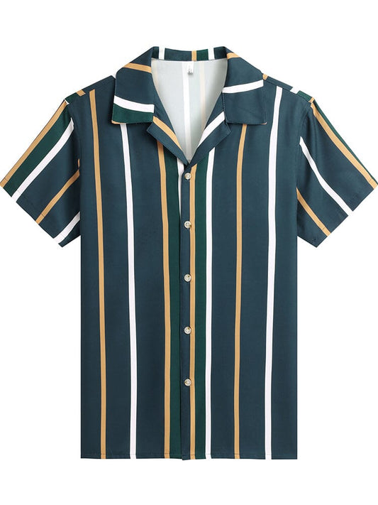 Cozy Stripe Splicing Shirt