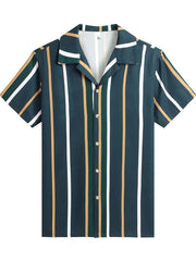 Cozy Stripe Splicing Shirt