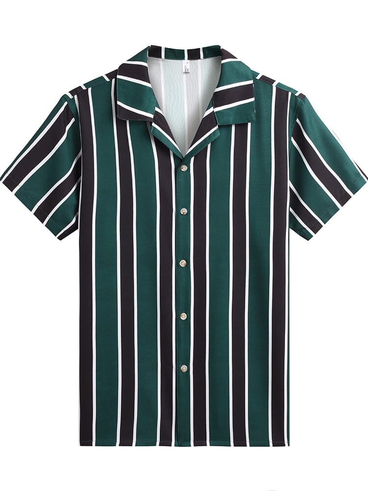 Cozy Stripe Splicing Shirt