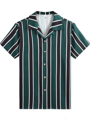 Cozy Stripe Splicing Shirt
