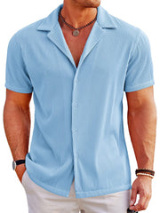 Breathable Pit Strip Laple Shirt