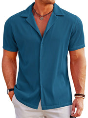 Breathable Pit Strip Laple Shirt