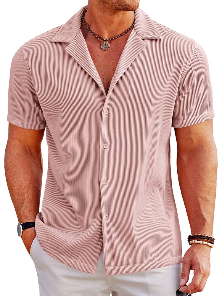 Breathable Pit Strip Laple Shirt