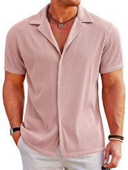 Breathable Pit Strip Laple Shirt