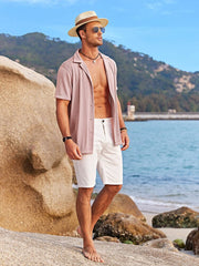 Breathable Pit Strip Laple Shirt