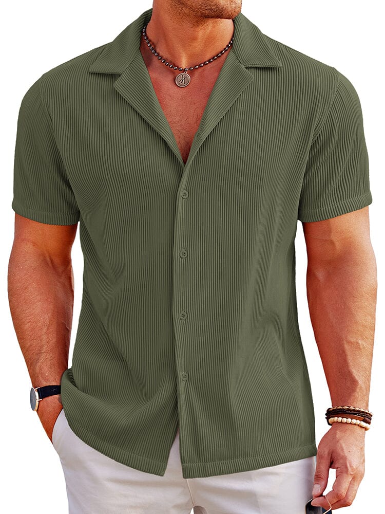Breathable Pit Strip Laple Shirt