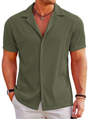 Breathable Pit Strip Laple Shirt