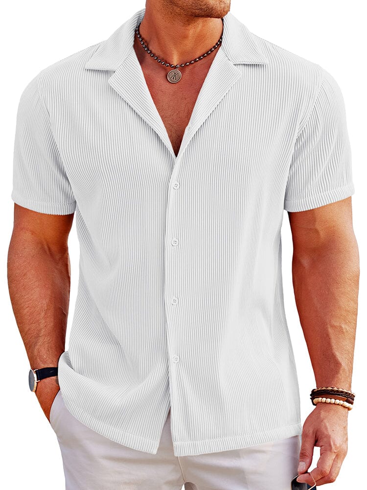 Breathable Pit Strip Laple Shirt