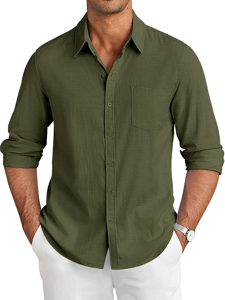 Casual Linen Textured Shirt