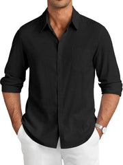 Casual Linen Textured Shirt