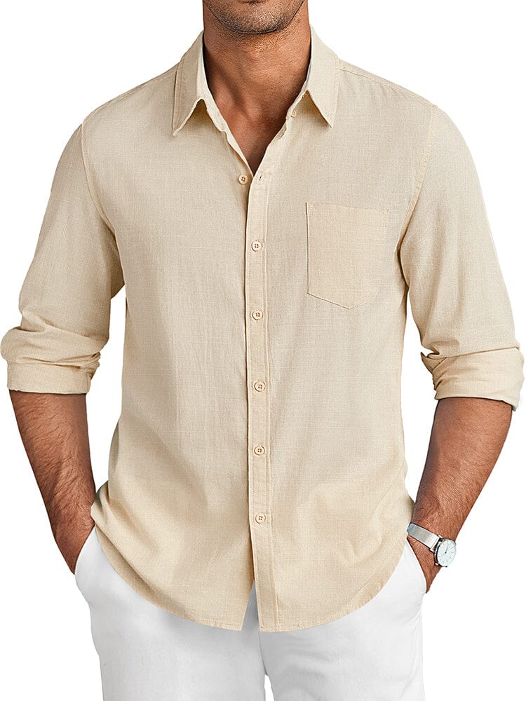Casual Linen Textured Shirt
